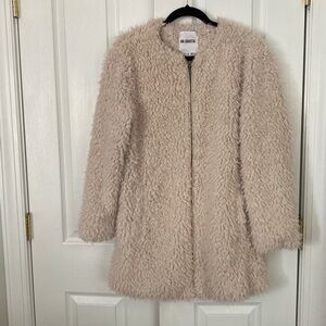 BB Dakota Women's Tan Teddy Faux Shearling Jacket. Size M